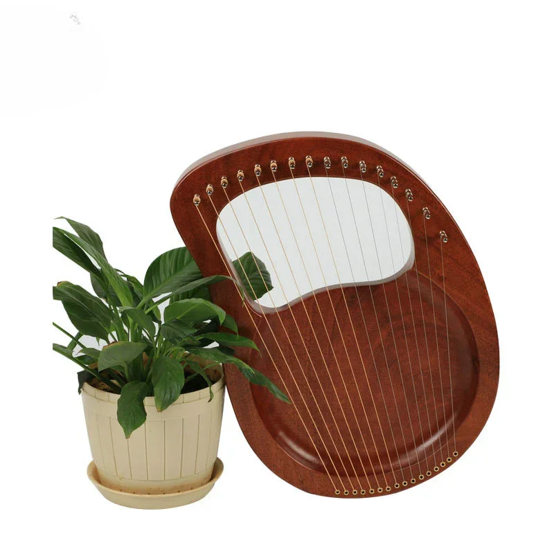 Vintage Instrument Lyre Small Harp Simple Niche Band Instrument Lyre Nation Solid Wood Quality Stringed Musical Instruments