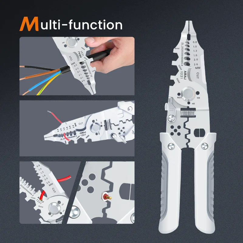 Multi-Function Automatic Wire Stripper and Crimping Tool