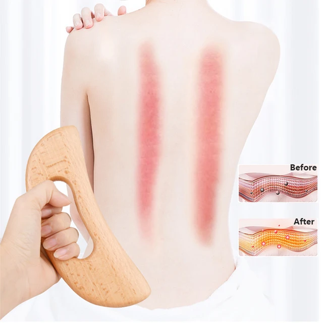 나무 구아샤 스크래핑 보드: 신체 마사지에 필수품