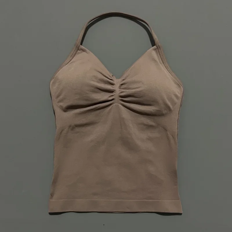 HISTELLO Df Dupe Gym Longline Strappy Top Yoga Vest Woman Backless Tank Tops Sports Fitness Bras Running Workout Gym Halter 108 S55fd2ad294da4492a1aabe6a68512c2ar