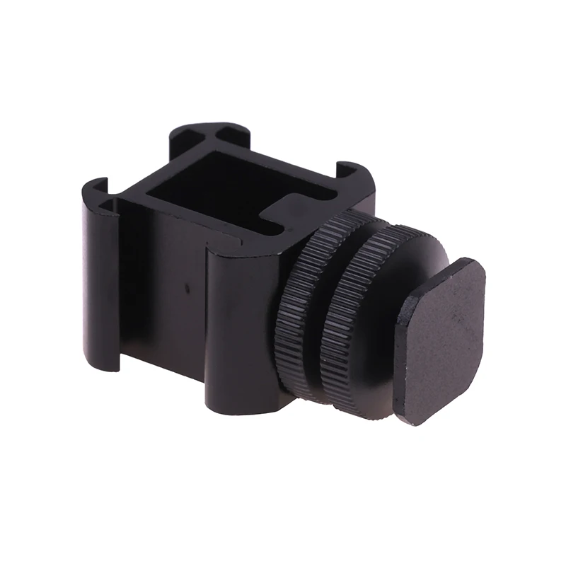 Description Picture 5 of itemTriple Hot Shoe Mount Adapter Dual Screws Bracket Stand Holder for DSLR Camera for LED Video Microphone Monitor Flash Light