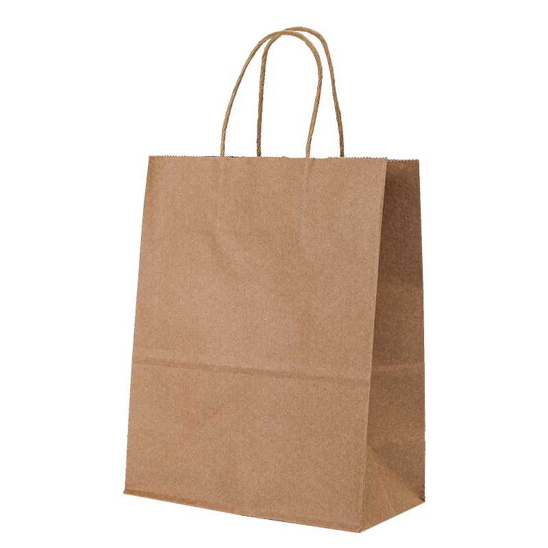 2PCS Washable Kraft Paper Bags Brown Eco-friendly Reusable Paper