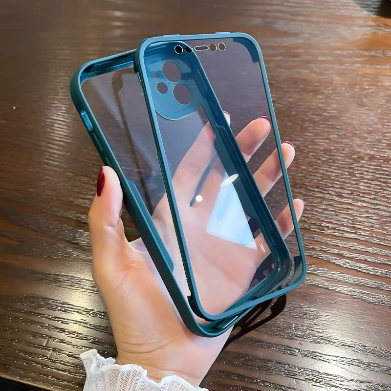 Luxury 360° Full Body Clear Silicone Shockproof Case with Bumper Protection