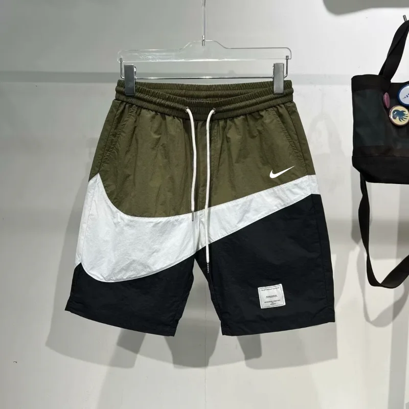 Nike Black Navy Fashion Cool Breathable Men Spring Summer Quick Drying Casual Short Pants Exercise Shorts Male Streetwear