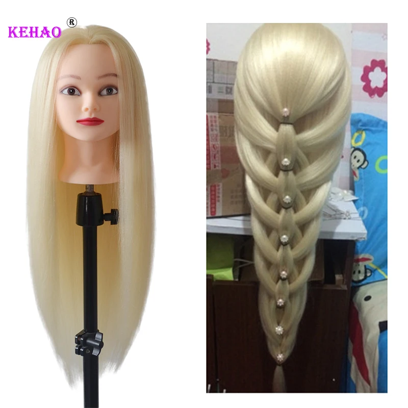 85% Mixed Human Hair Mannequin For Hairstyles Long Hair Hairdressing  Hairdresser Doll Head And Wig Stand Tripod For Practice - AliExpress