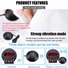 TS-BC600 Loud Vibrating Alarm Clock With Bed Shaker Flash Light Brightness Adjustable Black Dual Alarm Setting USB LED Display 4