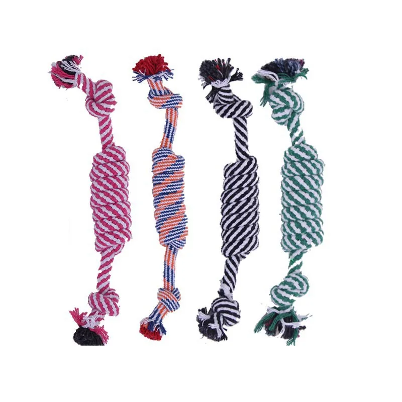 Pet Toy Chew Teething Cotton Rope Knot Ball Toys For Dog Tooth Clean Ball Bite-Resistant  Dog Chew Puppy Training InteractiveToy 3