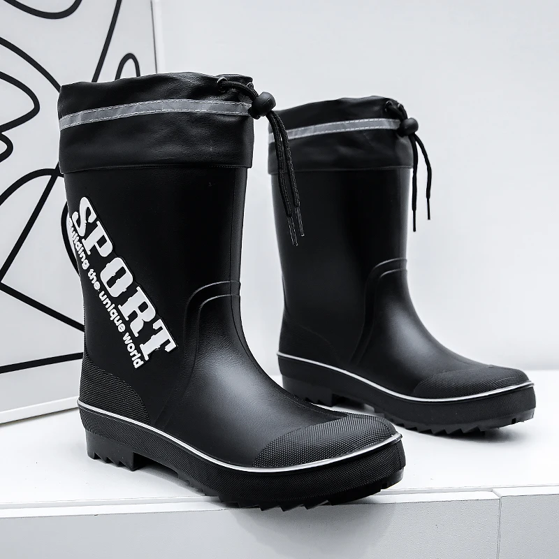 Car Wash Gumboots For Farming Men Rainboots Waterproof Rain Boots