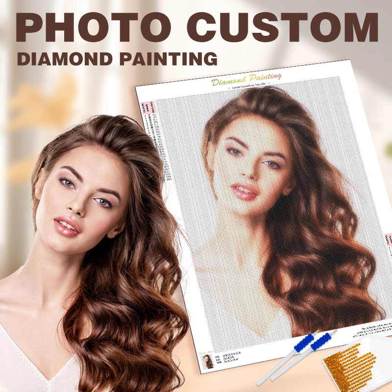 Photo Custom 5D DIY Diamond Embroidery Diamond Painting Cross Stitch Mosaic Kits Full Square Round Crystal diamond painting acrylic painting kits