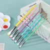 6 件套 Professional Paint Brushes Set, Artist Paintbrush, Easter Egg Brush, Art Painting Supplies, Nylon Round Pointed Flat for Ac 4
