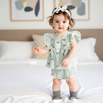 Watermelon Plaid Summer Set 1
