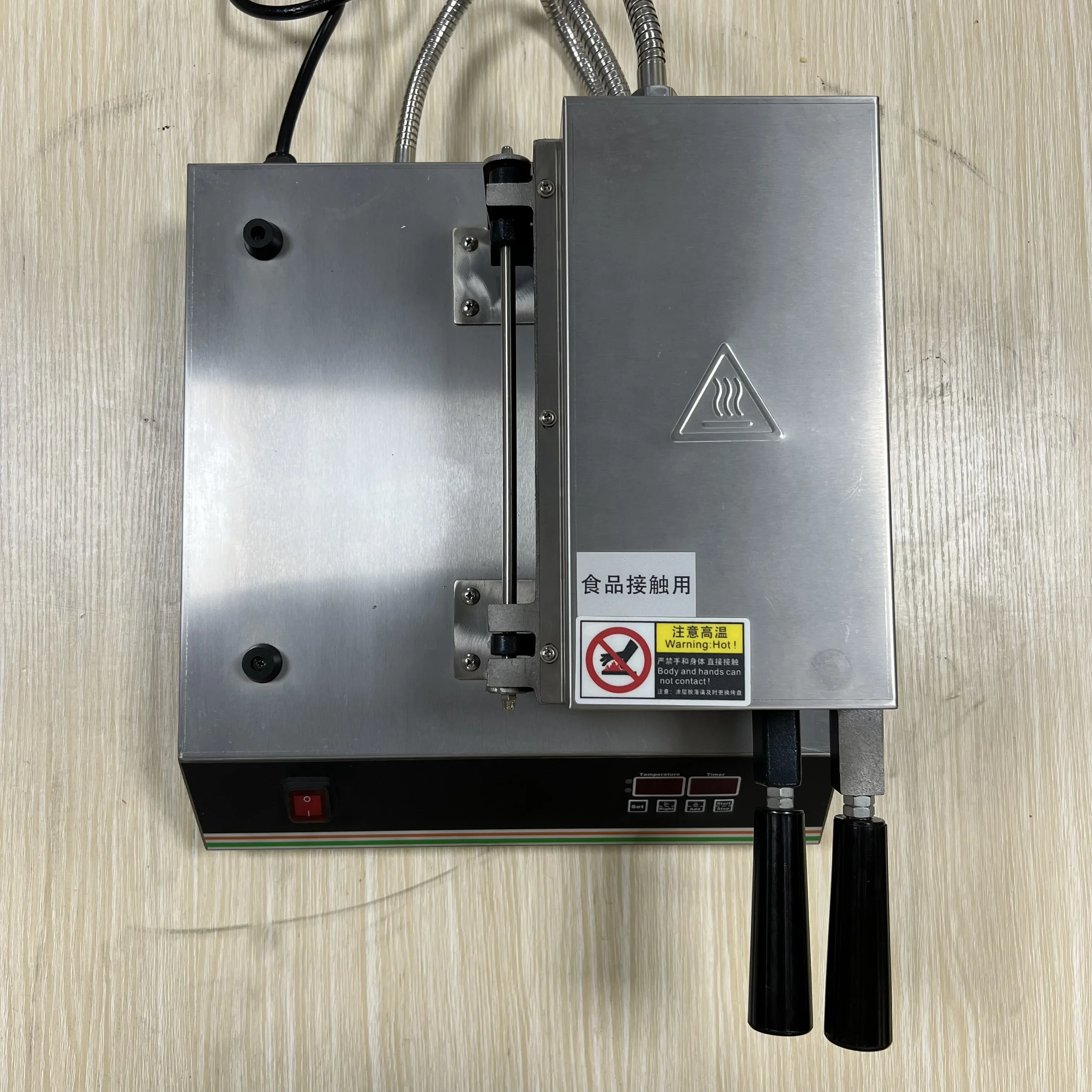 Custom Mold Rotating Waffle Maker Machine Commercial Nonstick Machine For Small Business Little Bear Shape Waffle Makers 5