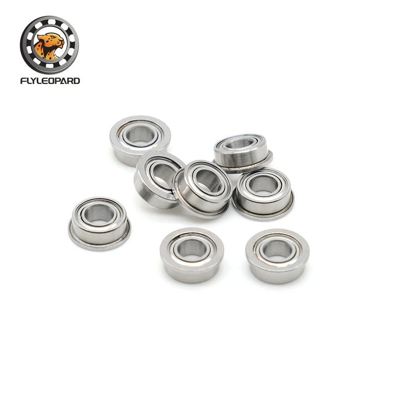 Rolamento de Flange Rolamentos de Esferas Flangeados Miniatura Mf105zz Abec7 5x10x4 mm 10 Pcs
