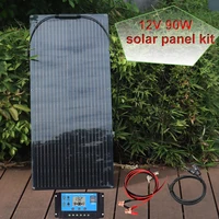 Panneau solaire flexible 90W 18V, panneaux solaires pour batterie 12V, camping-car, yacht, bateau, chargeur de camping en plein air 1