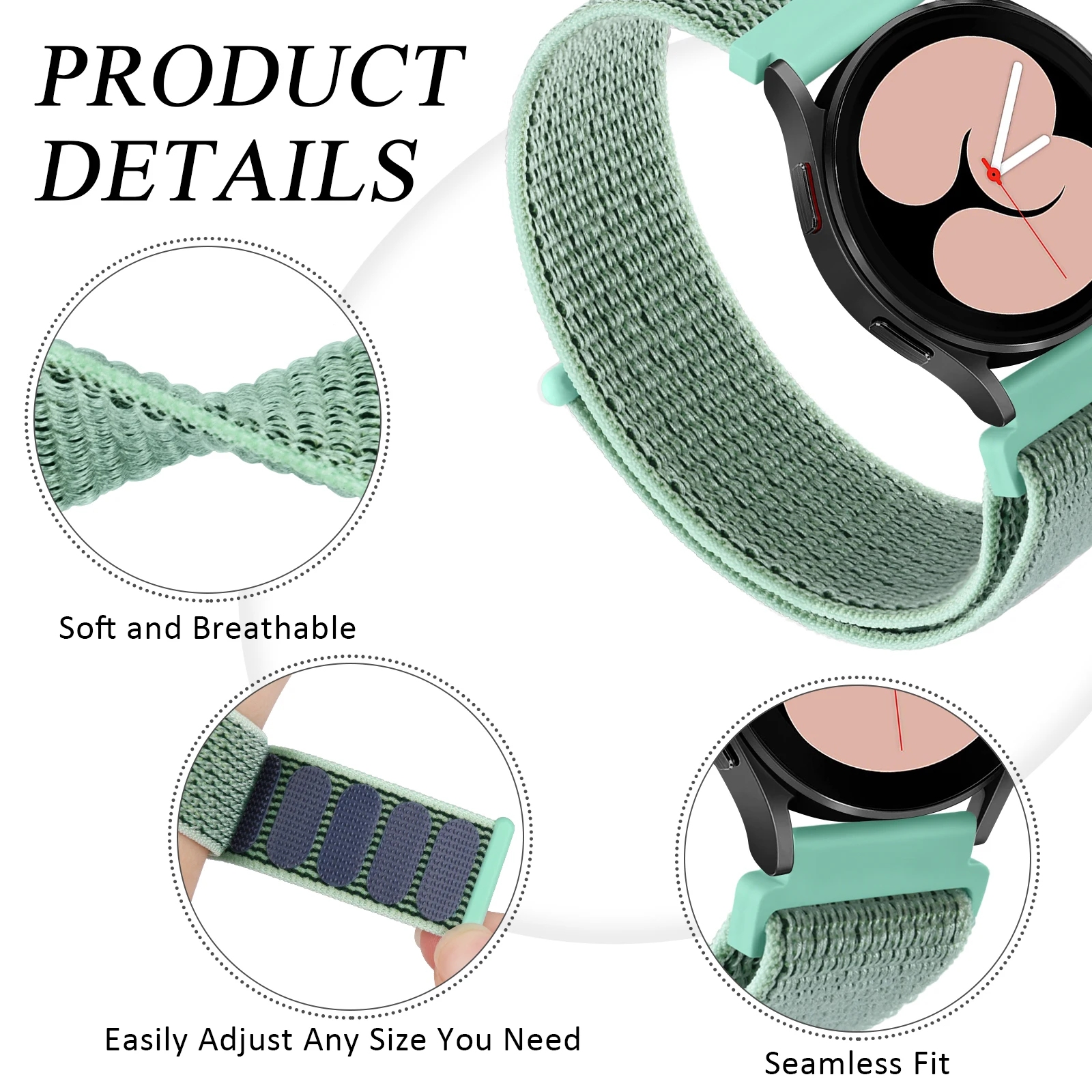 Nylon Loop Strap, 18mm - Sleek and Durable Watchband