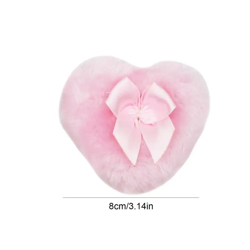 Heart Shape Long-haired Powder Puff Baby Face Makeup Sponge Washable Tools