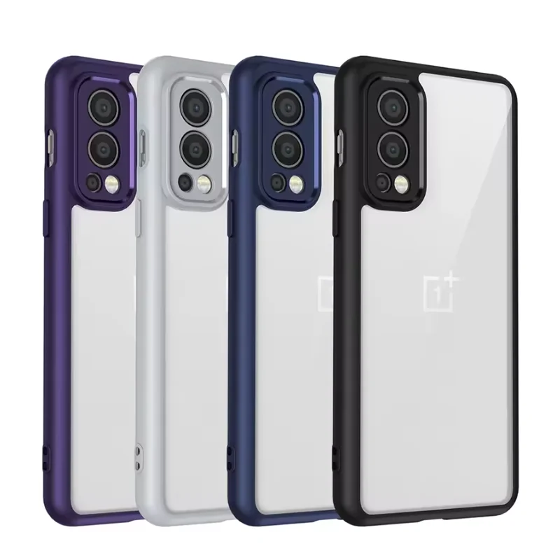 Shockproof Silicone Bumper Clear Matte Back Phone Case