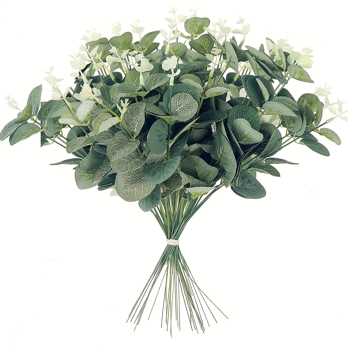 10/20Pcs Eucalyptus Leaves Artificial Plant Bouquet For Home Room Decor Garden Wedding Decoration DIY Wreath Garland Accessories