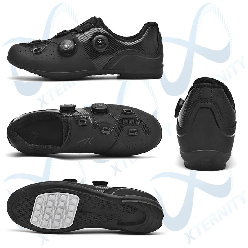 Men's Ultralight Non-Locking Cycling Shoes MTB Flat Pedal Bicycle Sneakers Women Non Cleat Rubber Racing Road Bike Sports Shoes 2