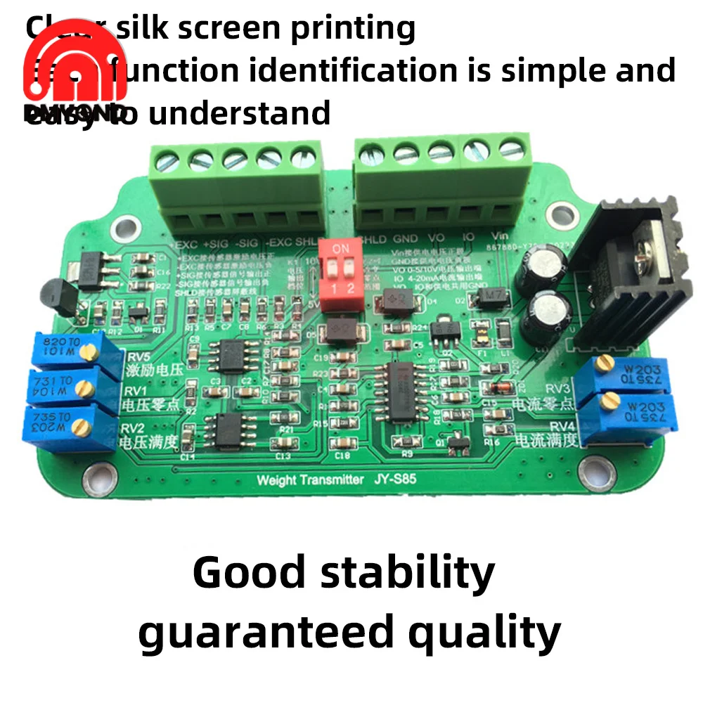 Weighing Sensor JY-S85 Amplifier 4-20ma Current Force Sensor 0v-10V Weight Transmitter 0V-5V Driving Voltage Adjustable DC18-26V