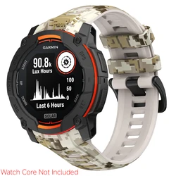Eco - Friendly Camouflage Printed Silicone Watch Strap (22/26mm) - 22mm (Desert)