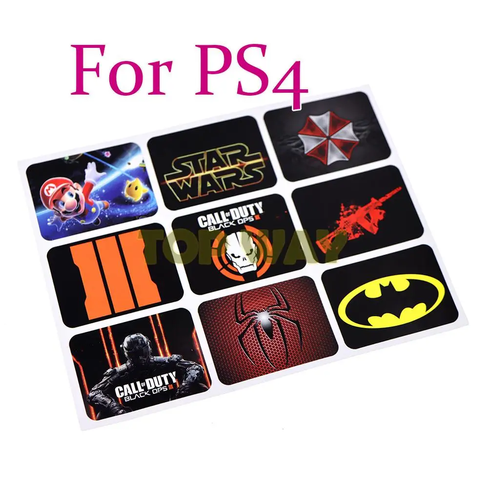 9PCS For Sony PlayStation PS4 Custom PVC Touch Pad Vinyl Stickers For Sony Dualshock 4 Pro/Slim Controller Touchpad Protective