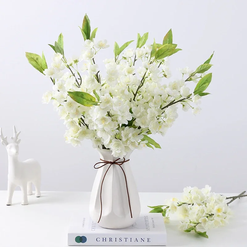 Искусственные зеленые растения, цветы бонсай, счастливый розовый цветок персика, искусственный цветок лотоса, албиция, ювесисин