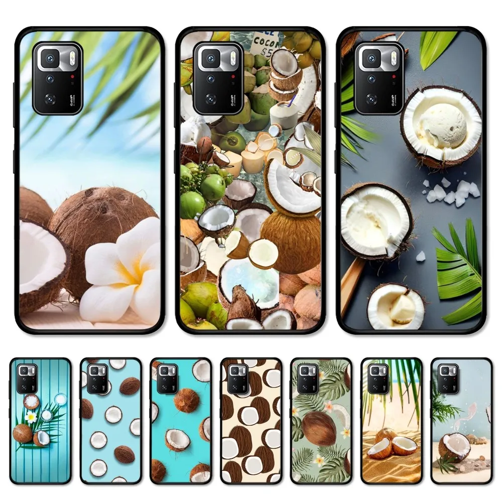 

Fruit Coconut Phone Case For Redmi Note 4 X 5 A 6 7 8 Pro T 9 Pro 9S 10 Pro 11 Pro 11S 11Epro PocoM3pro