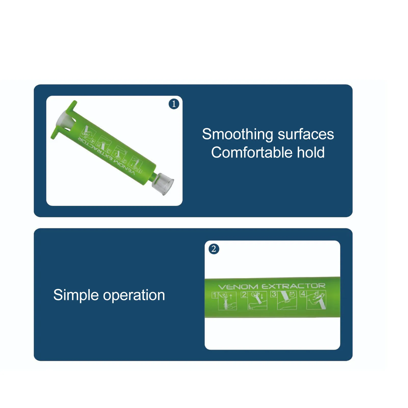 Bite Sucker 1 Set Promote Healing Vacuum Negative Pressure Bite Extractor Tool for Outdoor Backpacking ABS