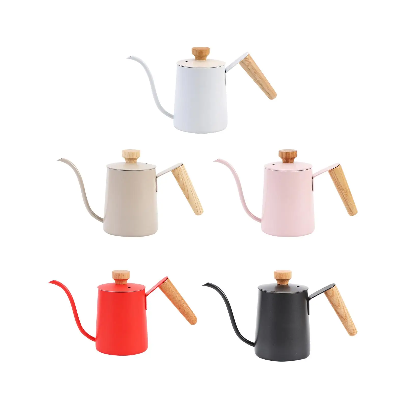 

Pour over Coffee Kettle 350ml Camping Coffee Pot Long Narrow Spout Gooseneck Kettle for Camping Coffee Shop Outdoor Cafe Home