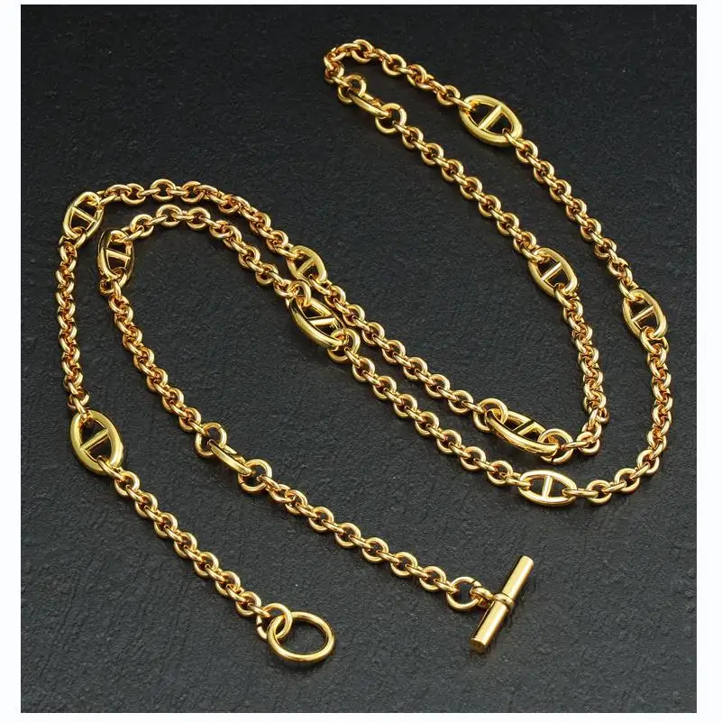 Polished Shine Metal Links Long Chain Strap For Designer Women Handbag Shoulder Carrying Lady Bag Parts Replacement 7 Sizes