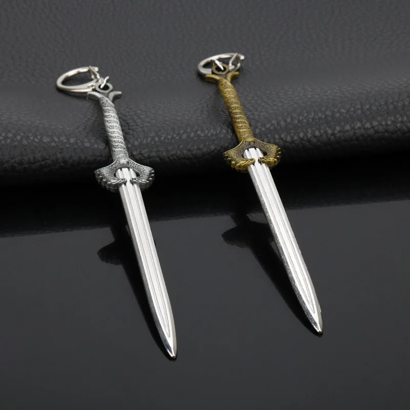 Movie accessories, female hero weapon model, killer sword weapon model keychain alloy pendant, birthday gift