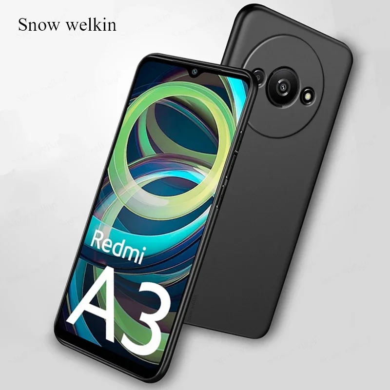 For Xiaomi Redmi A3 A3X TPU Ultra Thin Soft Silicone Case For Xiaomi Redmi A3 Pro 4G Back Phone Cover Cases 3