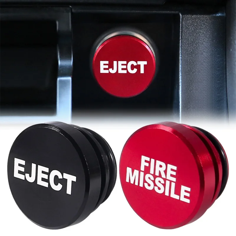 Car Cigarette Lighter Plug Cover FIRE MISSILE EJECT Button Fits Most