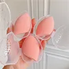 Sponge Stand Storage Case Egg Shaped Rack Transparent Puffs Drying Box Make up Blender Puff Holder Empty Cosmetic Beauty Tool 6