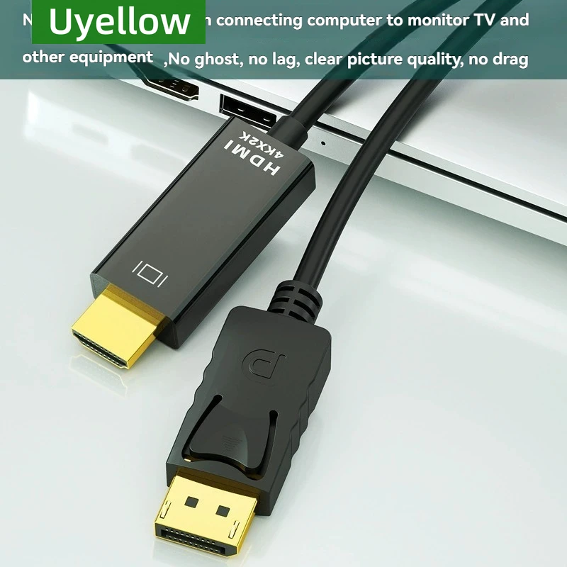 منفذ عرض DP أصفر إلى محول متوافق مع HDMI محول Conn...