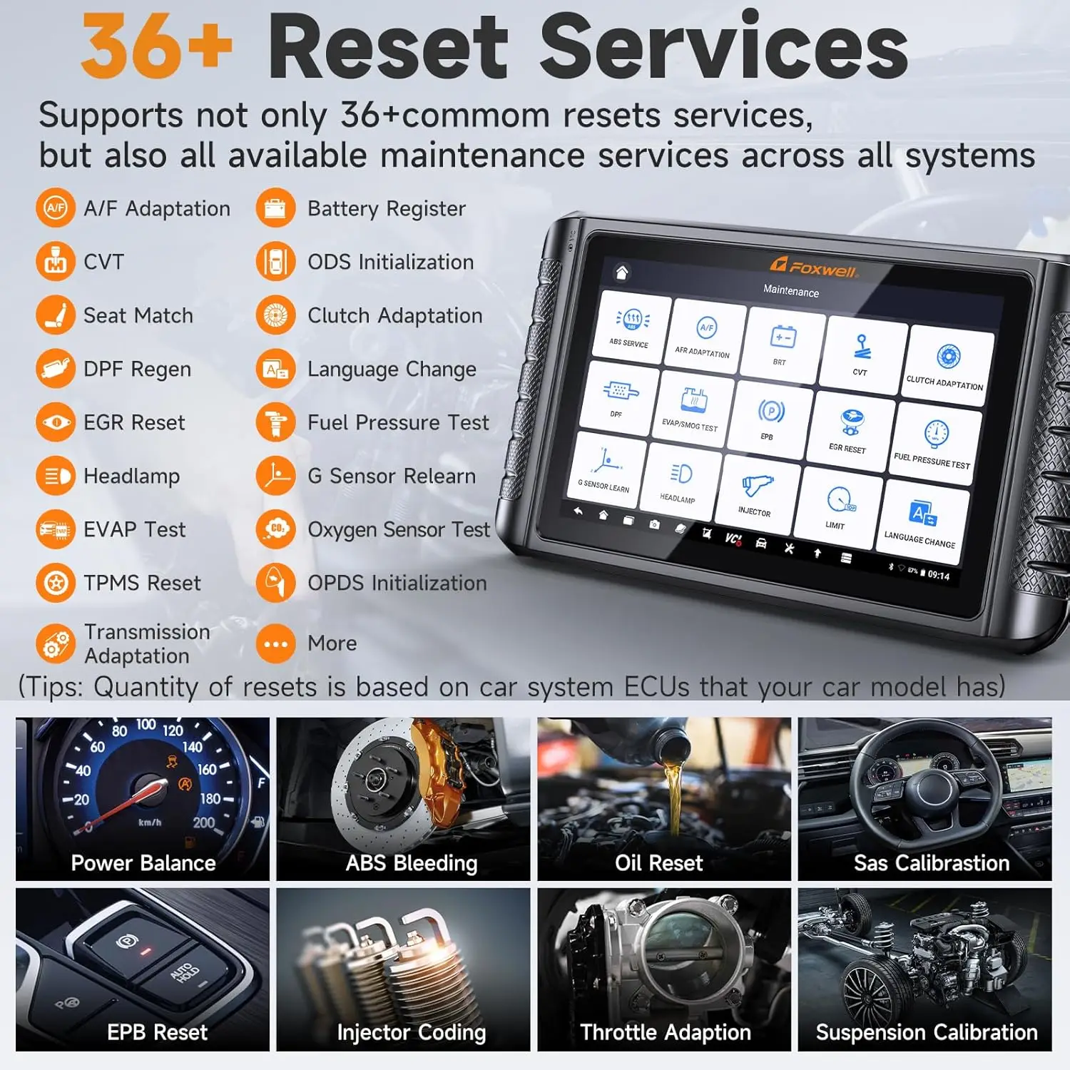 أداة تشخيص السيارات FOXWELL NT1009 أداة مسح ثنائية الاتجاه لجميع النظام وحدة التحكم الإلكترونية ترميز CANFD DOIP 36 + إعادة تعيين ماسح ضوئي Obd2 للسيارة