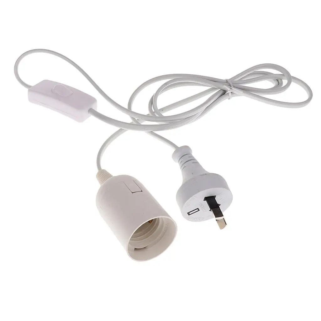E27 Screw AU Plug In Light Bulb E27 Lamp Fitting Holder
