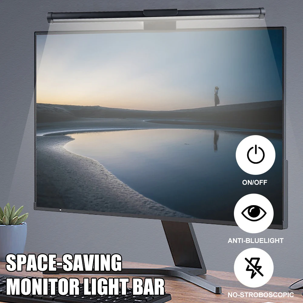 รูปสินค้า โคมไฟ RGB ปรับความสว่าง ป้องกันสายตา สำหรับทำงาน เล่นเกม