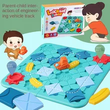

Explosive Road Building Maze, Thinking and Logical Reasoning, Creating Road Assembly, Pull Back Forklift Puzzle Board Game