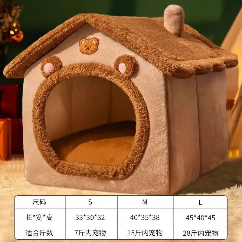 Foldable Pet Bed Cave House 5