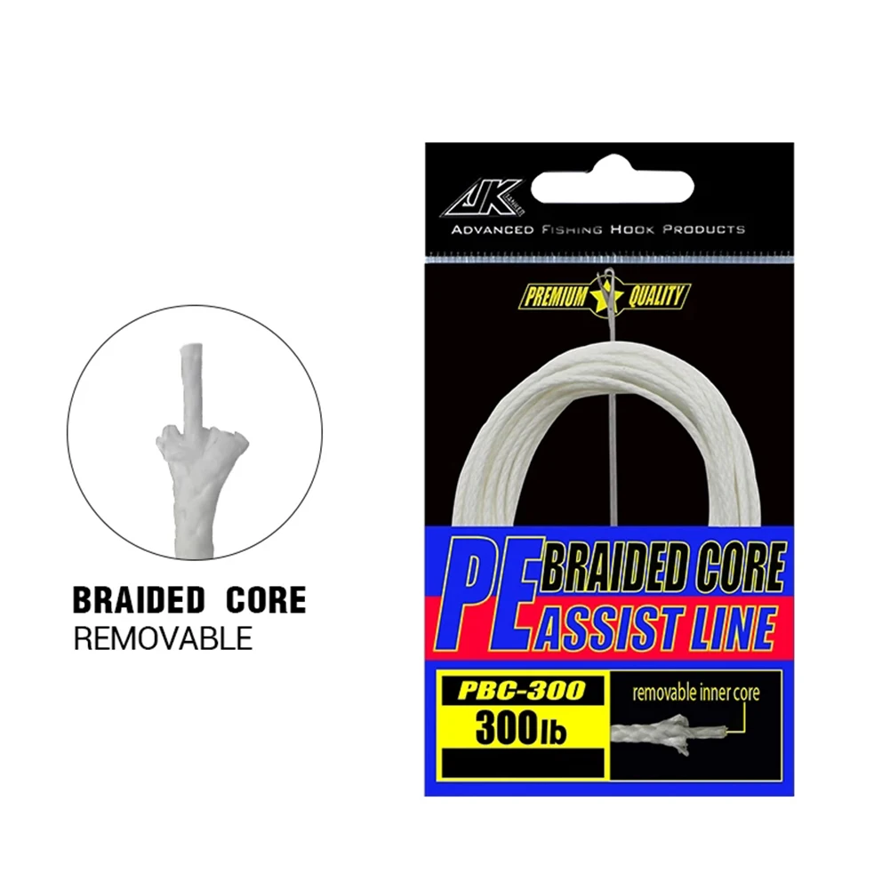 Braided Core PE Assist Line 60/100/200/250/300/400 LB Japanese