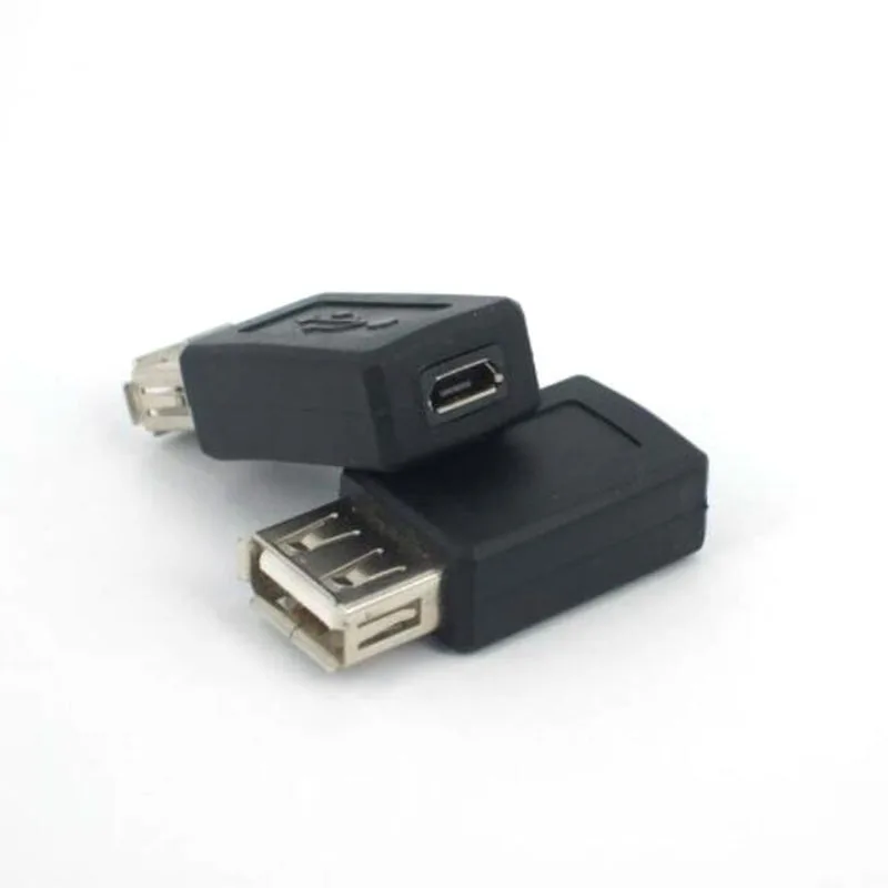 USB 2.0 Type A to Micro USB B Adapter Plug Converter