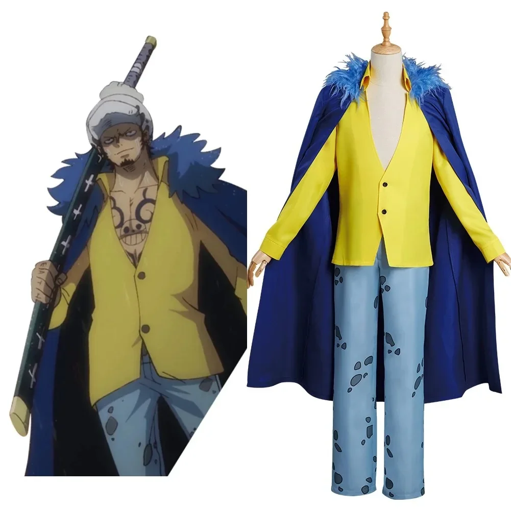

Аниме One Piece Cosplay Trafalgar D. Мужской костюм водного права