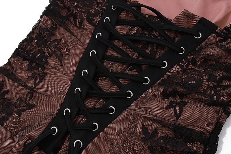 Elegante vestido de noche de fiesta para mujer, de manga larga, con encaje estampado de patchwork, sexy, para otoño e invierno, nuevo, ajustado con tirantes.