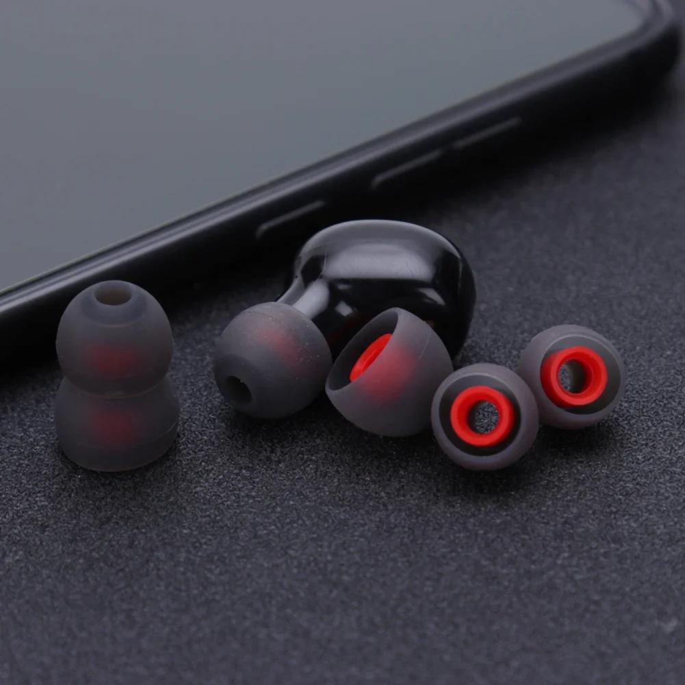 Wireless In Ear Earphone Eartips 3/6 Pair 6pcs L M S Comfortable Silicone Elastic Earbuds Replacement Universal for KZ LZ A4 DZ9