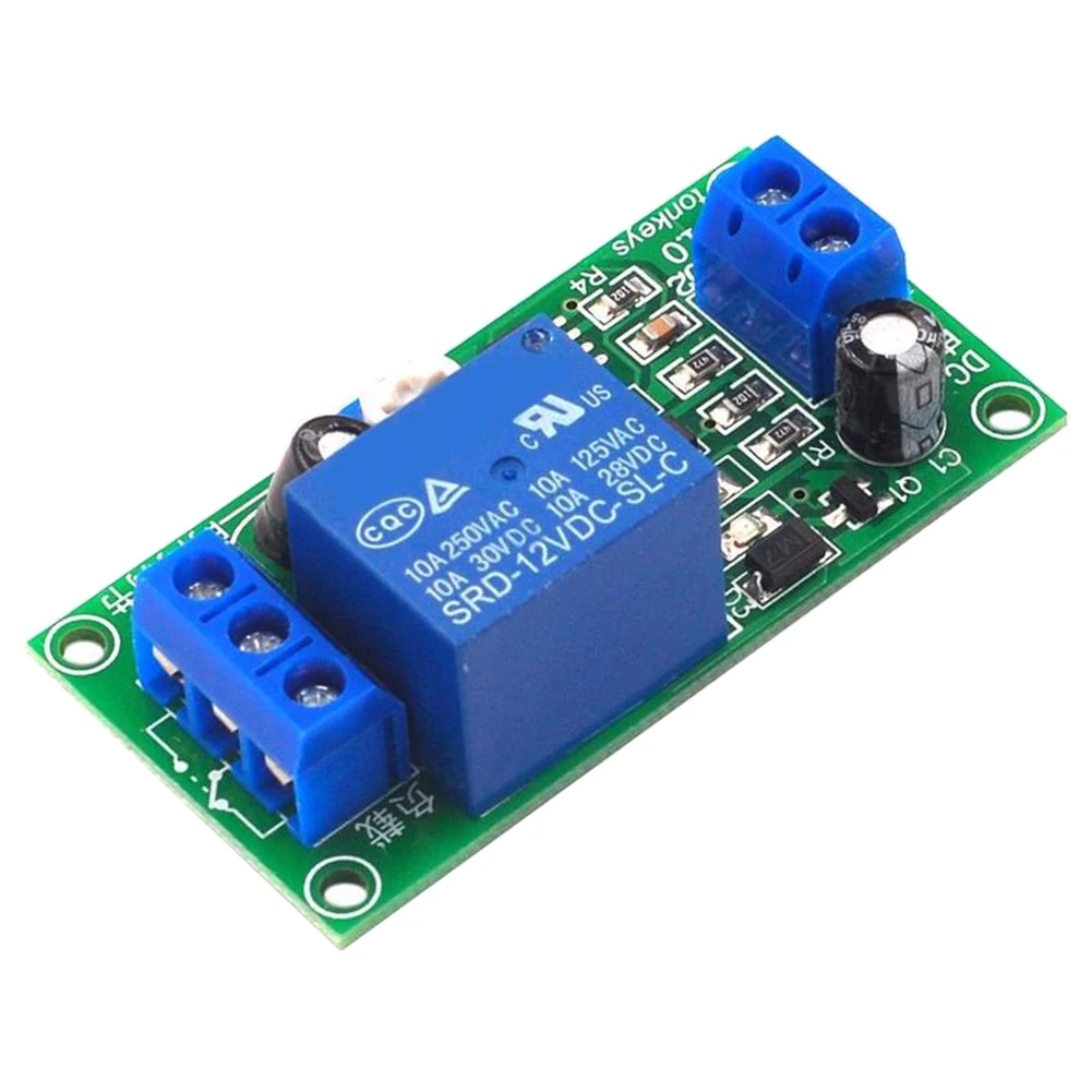 Delay Relay Module Time Adjustable Timer Relay Control Switch Board 12V DC Cycle Delay Timer Control Off Switch