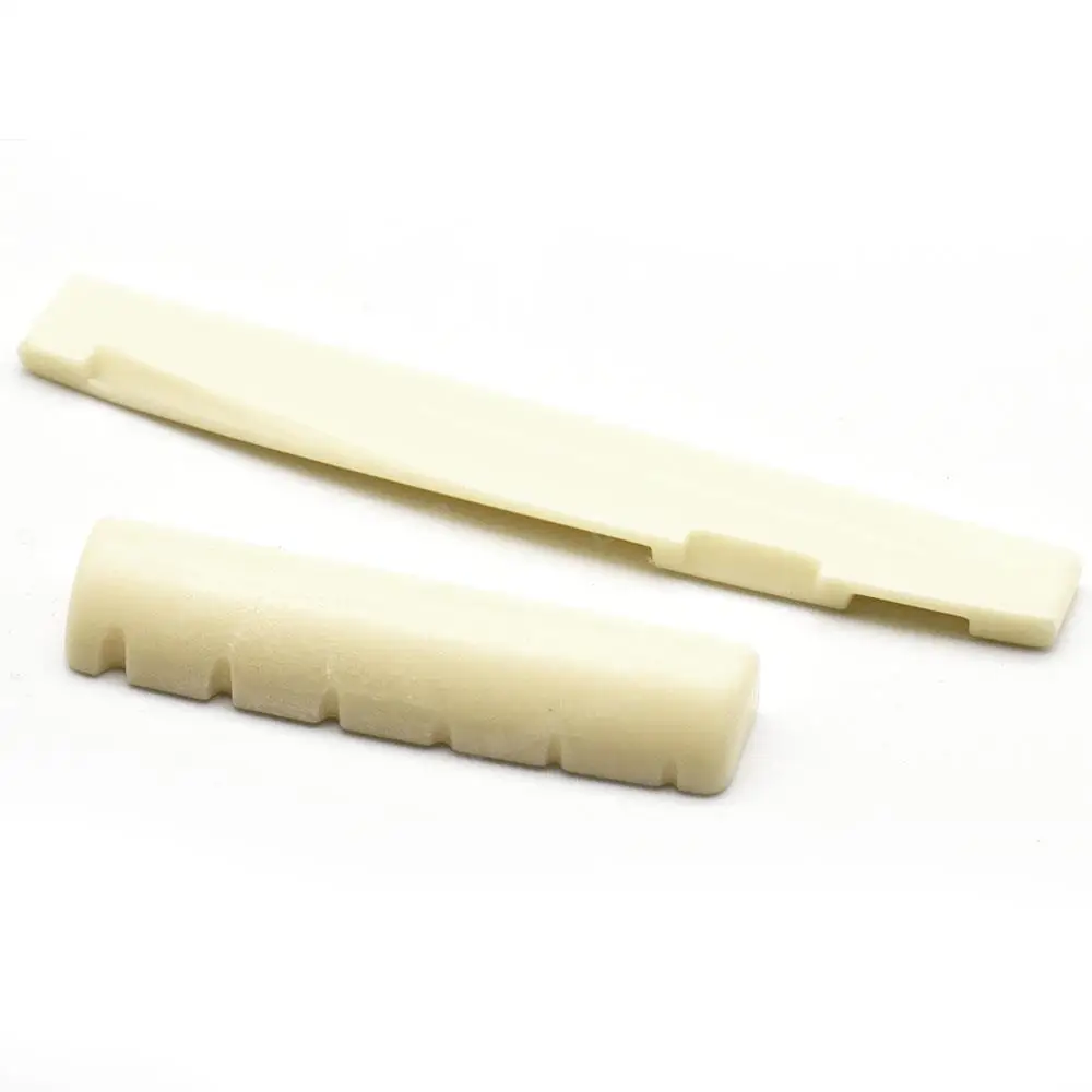 Acoustic Guitar Bridge Nut Saddle Plastic Guitar Saddle Parts & Accessories 10pcs for Folk