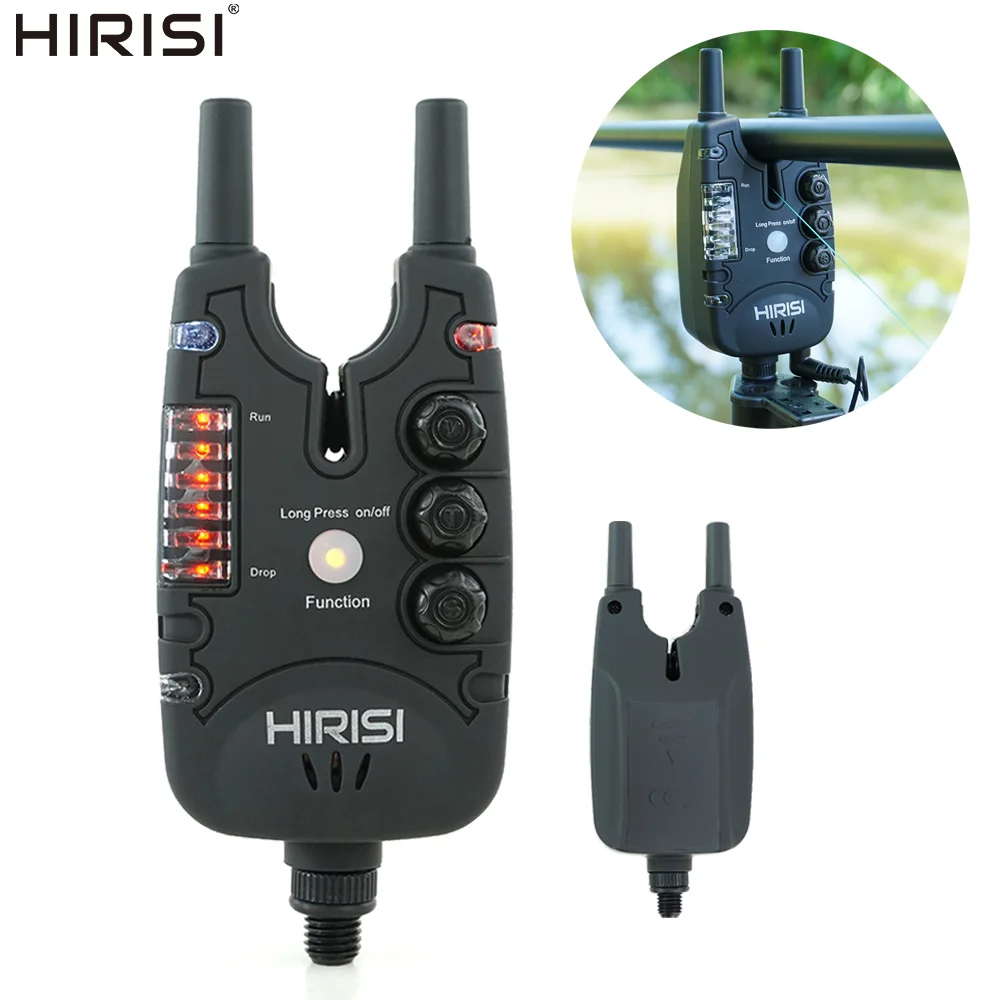 Hirisi alarmes morsure carpe B150 : contrôle volume tonalité sensibilité LED indicateurs
