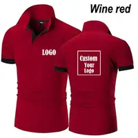 Polo personnalisé avec logo, T-shirt décontracté pour homme, mode été, vêtements de sport, coupe ajustée, imprimés recto-verso, S~5XL 2026 2